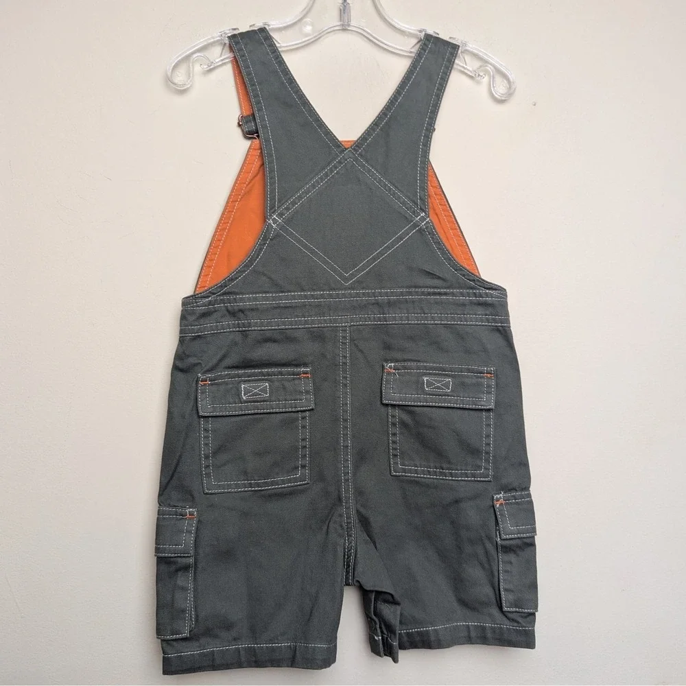 GYMBOREE VTG 2005 Alligator Green Short Overalls Shortalls 12-18 Mos New NWT